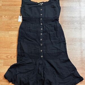 Idyllwind Black Buttoned Sundress